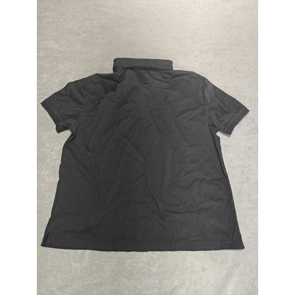 Banana Republic Luxe Touch Performance Polo Shirt Mens Large Black Stretch Golf